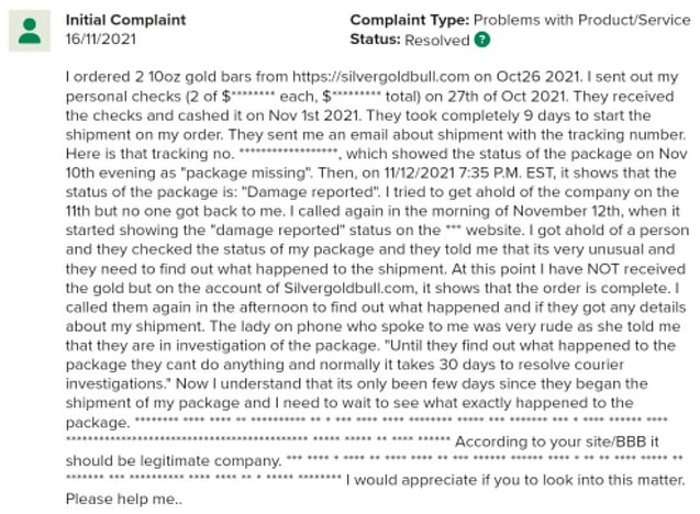 Complaint 2
