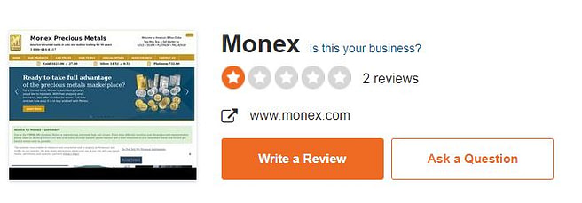 What Is Monex Sitejabber Rating