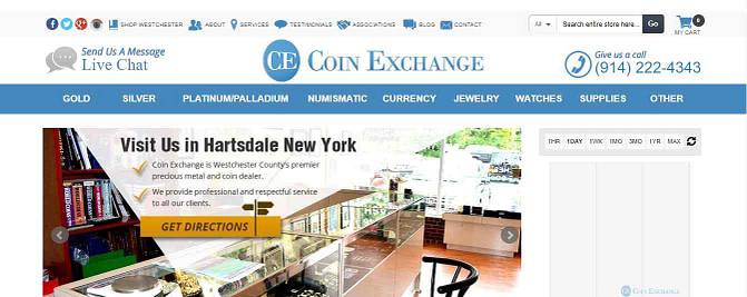 Coin Exchange NY Review website homepage