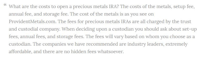 Is Provident Metals Legit IRAs