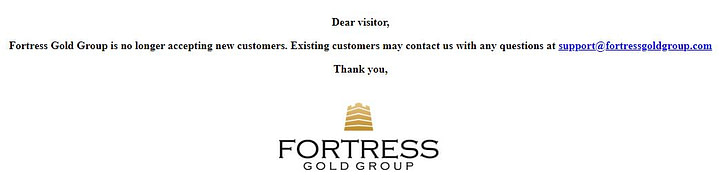 What Is Fortress Gold Group website